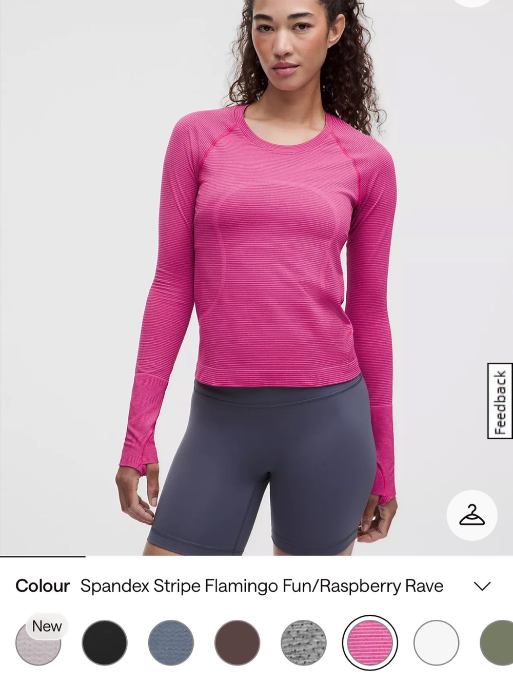 Lululemon Flamingo Pink Long-Sleeve Women's Performance Top